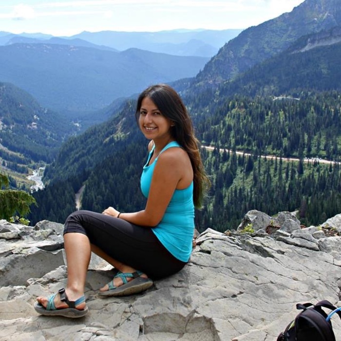 Anahí Naranjo explores Mount Rainier National Park in Washington State. Photo: Anahí Naranjo