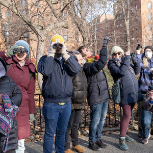 Christmas Bird Count-goers explore the Lower East Side in 2022. Photo by Pat Arnow.