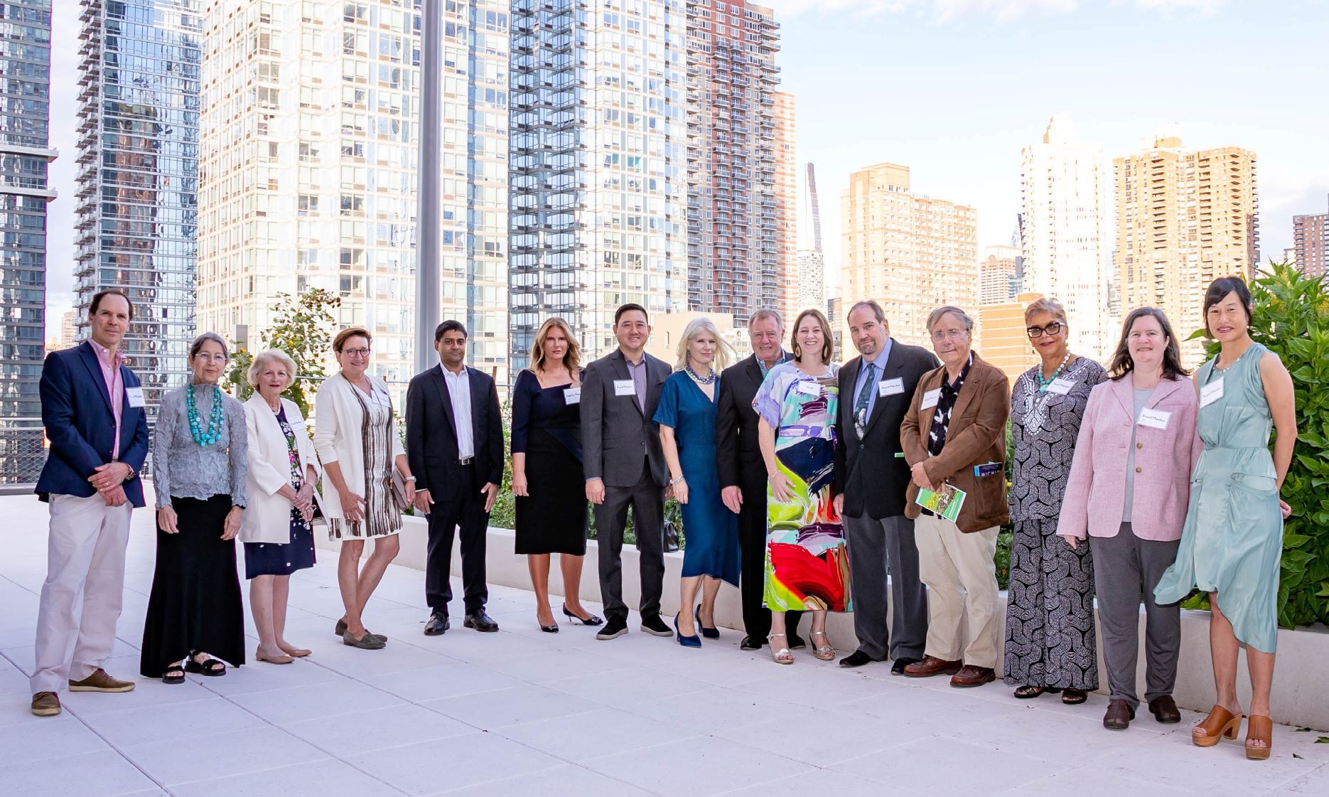 NYC Audubon leadership gathers at the 2022 Fall Roost, atop the Javits Center. Photo: Cyrus Gonzeles