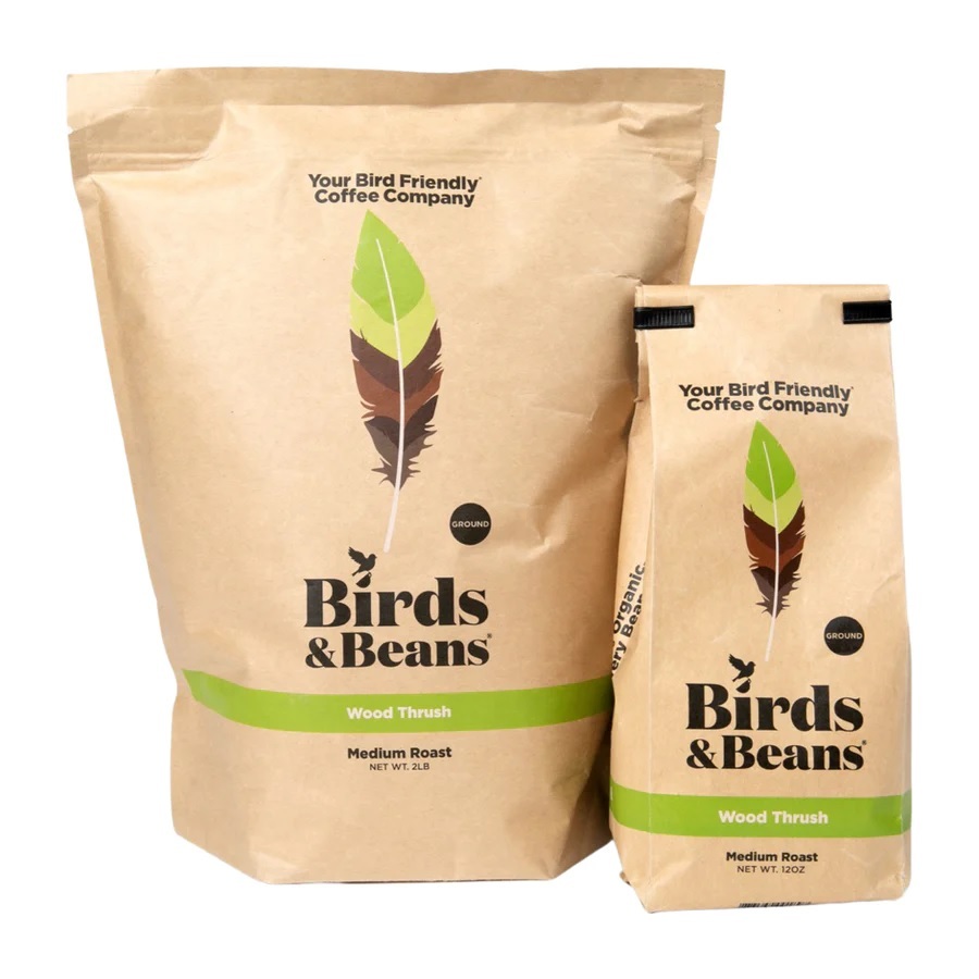 Birds & Beans Wood Thrush bird-friendly coffee
